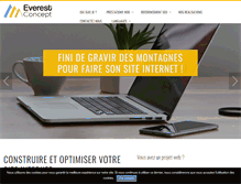 Tablet Screenshot of everest-concept.fr